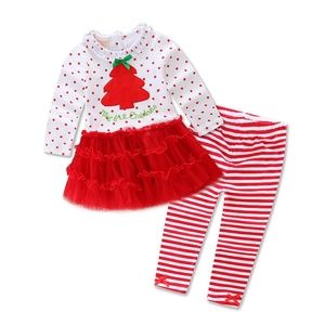 Boutique Girl's 2pc Christmas Outfit